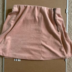 Light organs zip up skirt